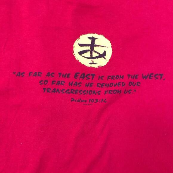 ‘He removed our transgressions from us’ Cross & Fish Graphic Tee - Picture 5 of 5